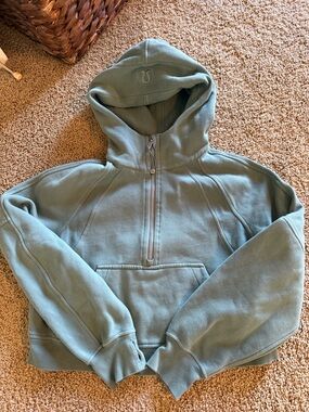 lululemon athletica Sage Green Half-Zip Hoodie